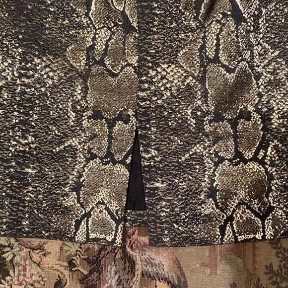 Metallic Gold Snake Skin Skirt - Picture 4 of 12